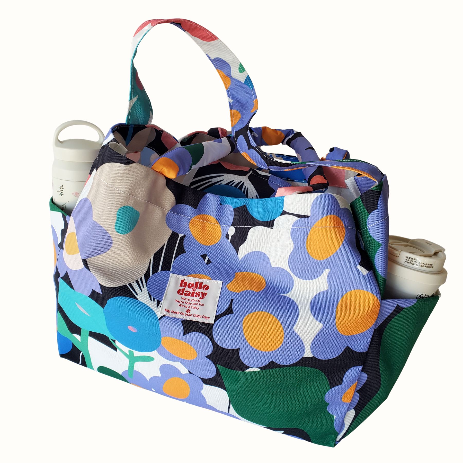 Hello Daisy [แบรนด์ไทย] กระเป๋าแคนวาส Weekend bag ใส่notebook 15