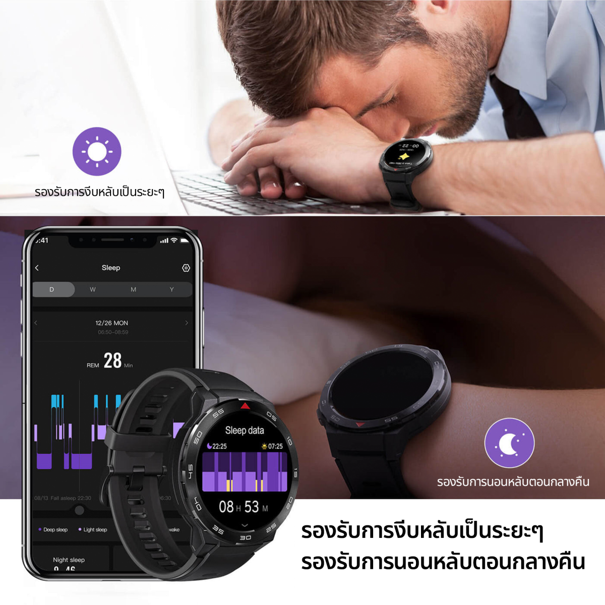 Mibro Watch GS / GS Pro / GS Active สมาร์ทวอทช์ GPS ในตัว กันน้ำ 5ATM หน้าจอ AMOLED 60Hz