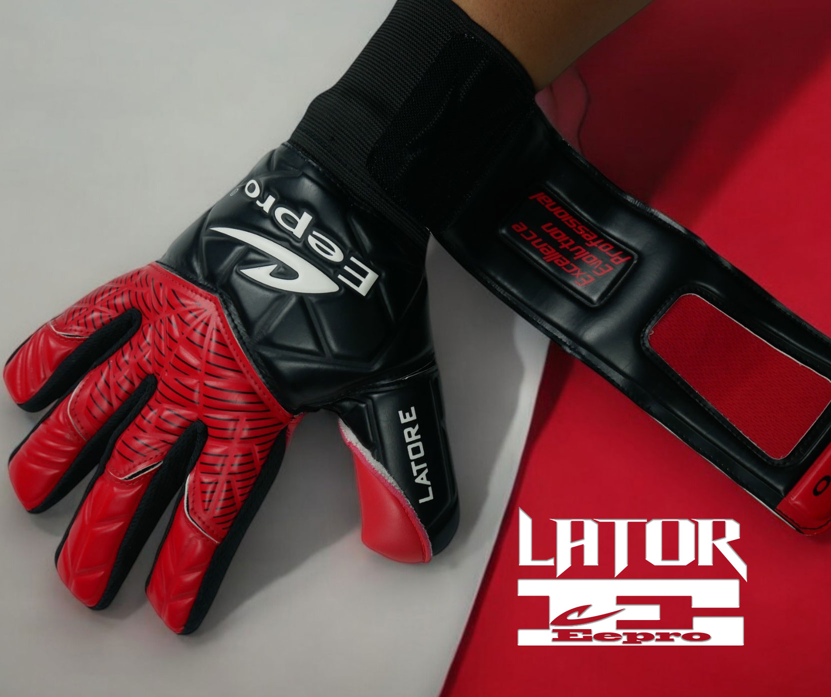 Eepro รุ่น EG10C3 'EEPROLATOR E' ถุงมือผู้รักษาประตู ไม่มีฟิงเกอร์เซฟ ...