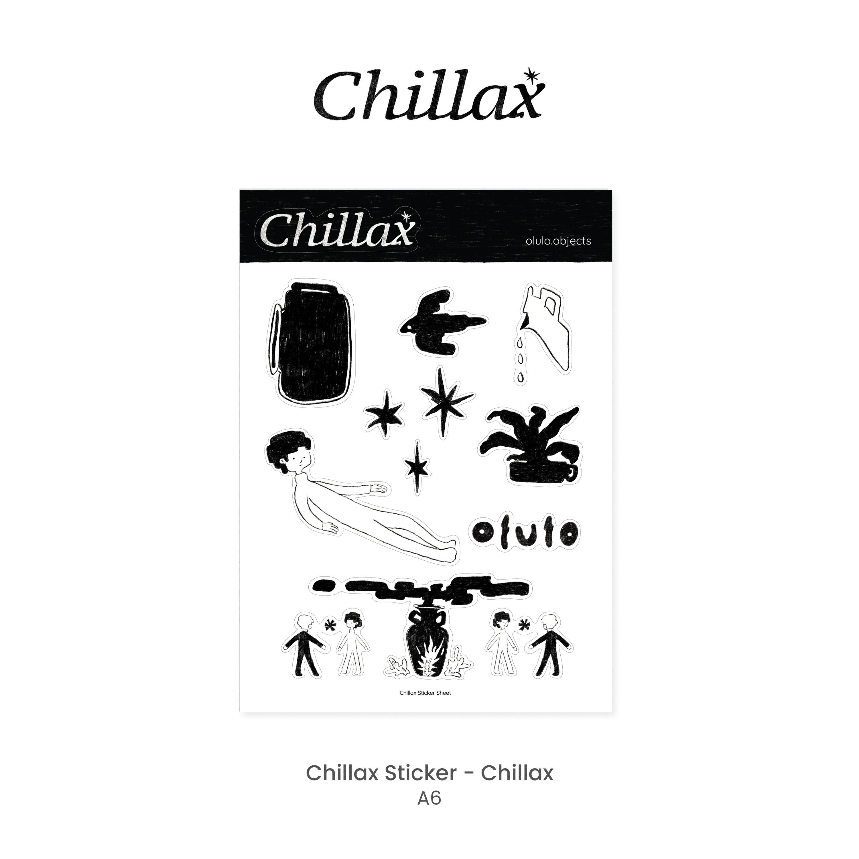 olulo Chillax - Sticker (Original Artwork by olulo.objects) | Shopee ...