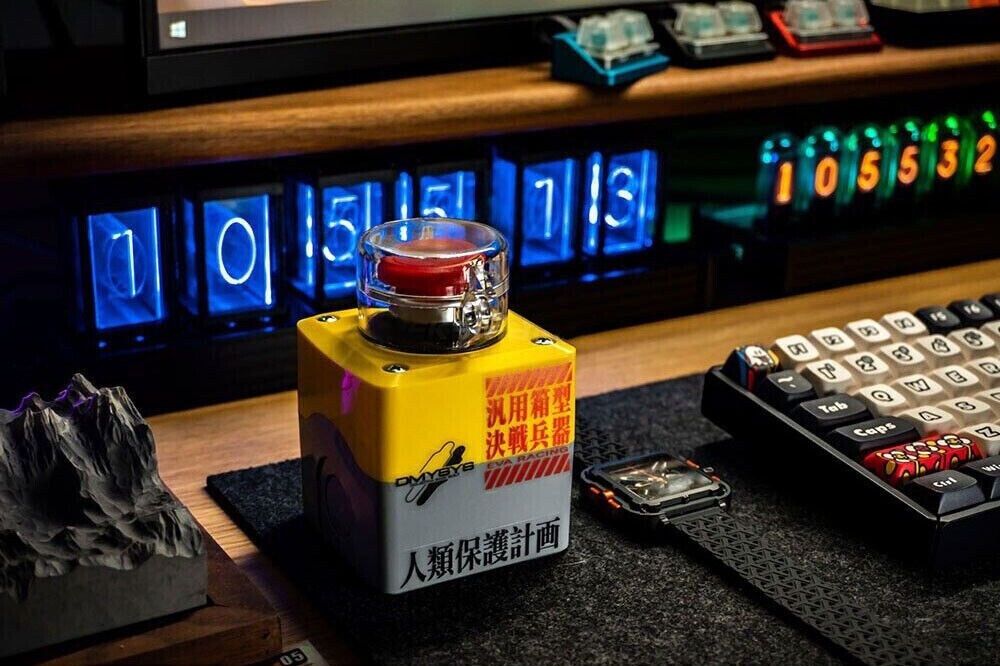 ปุ่ม เปิด-ปิด ต่อพีซี PC Switch DIY Nuclear Bomb Button Style Push ...