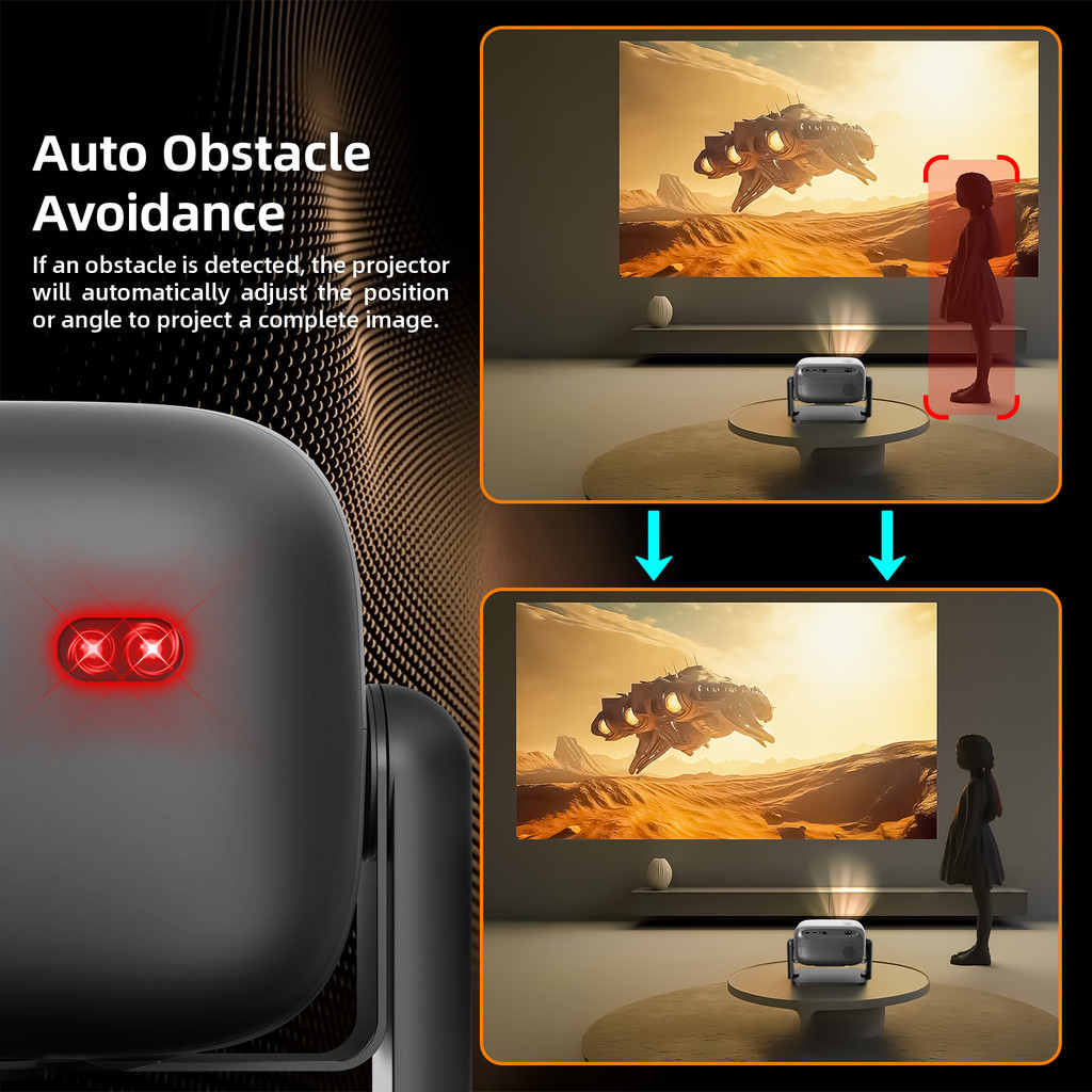 GOOJODOQ Projector 1080P Lcd ความละเอียดสูง 250 Ansi พร้อมระบบสั่งการ ...