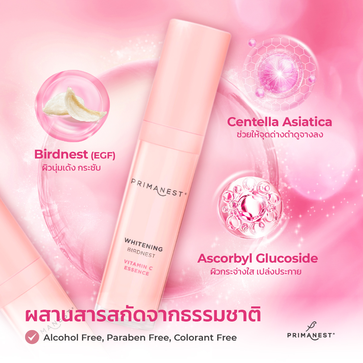 PrimaNest Whitening Birdnest Vitamin C Essence พรีมาเนสท์ ไวท์เทนนิ่ง ...