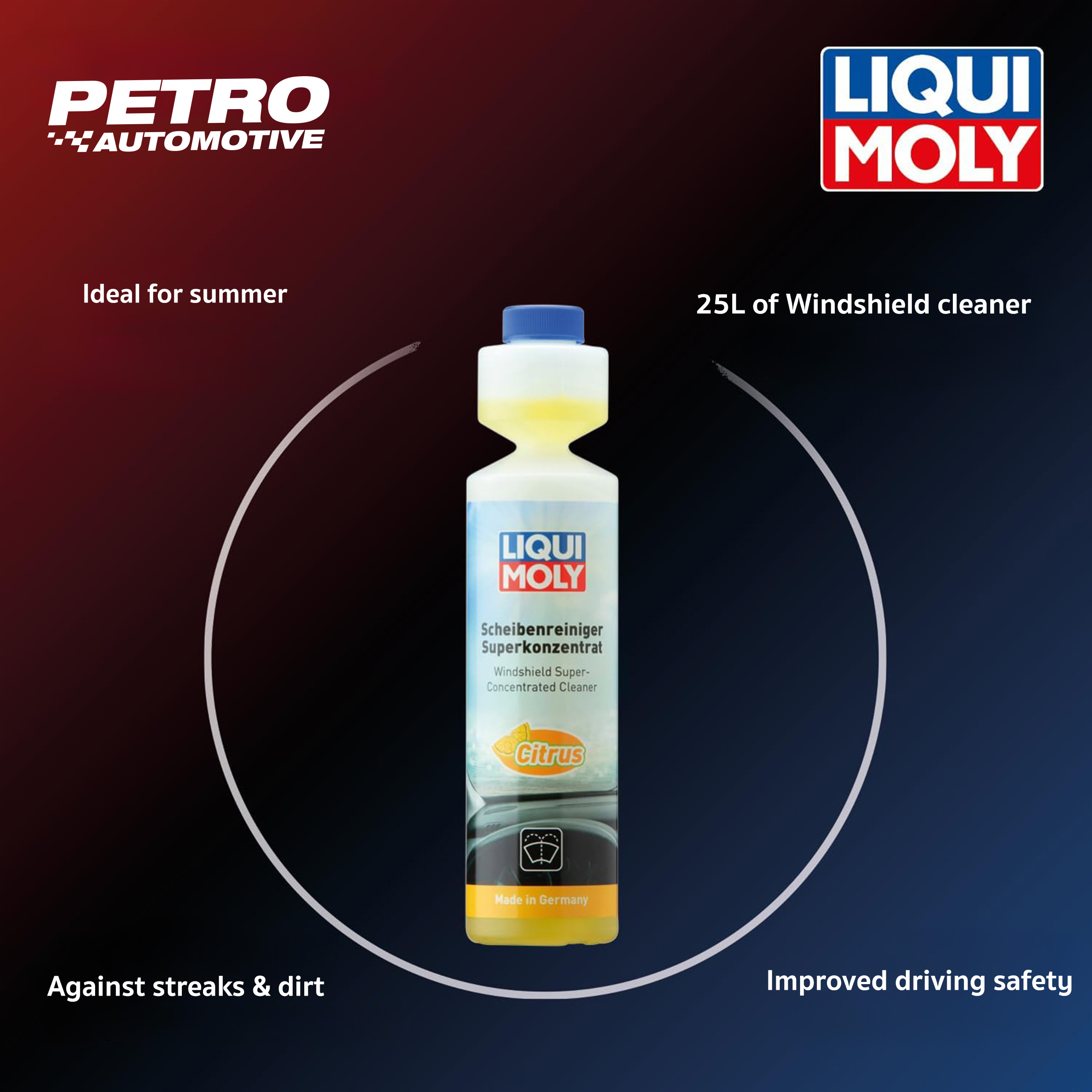 Liqui Moly Wind­shield Super-Concen­trated Cleaner citrus ขนาด 250ml ...