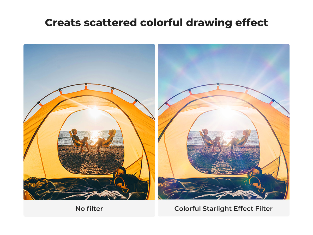 K&F Colorful Streak Filter Starlight ฟิลเตอร์สร้างเอฟเฟกต์แสงประกาย แสง ...