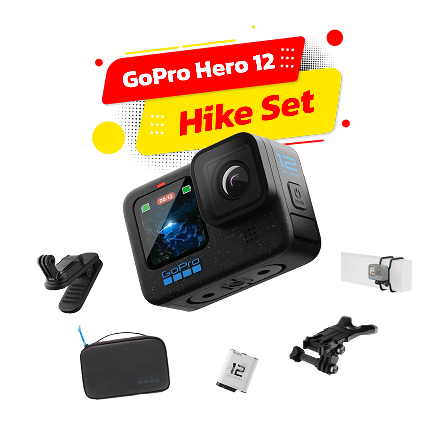 GoPro Hero 12 Hike Set กล้องโกโปร | Shopee Thailand