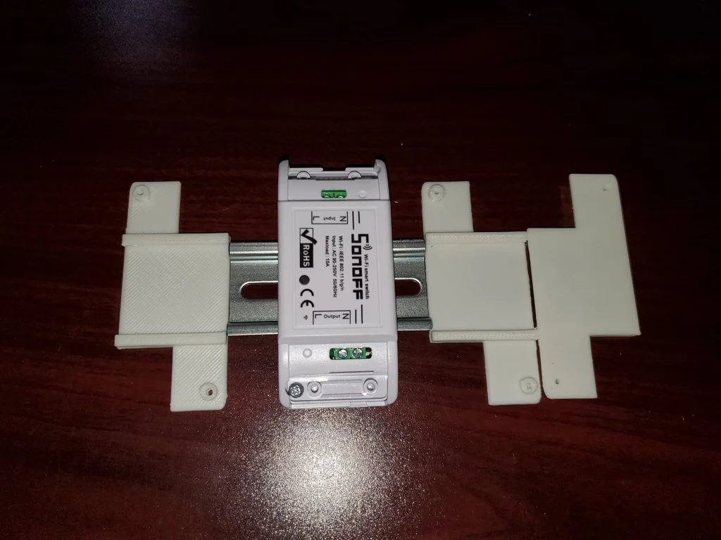 ราง DIN Sonoff Basic R2 | แพลตยึด Sonoff Basic R2 เข้ากับราง DIN | ที่ ...