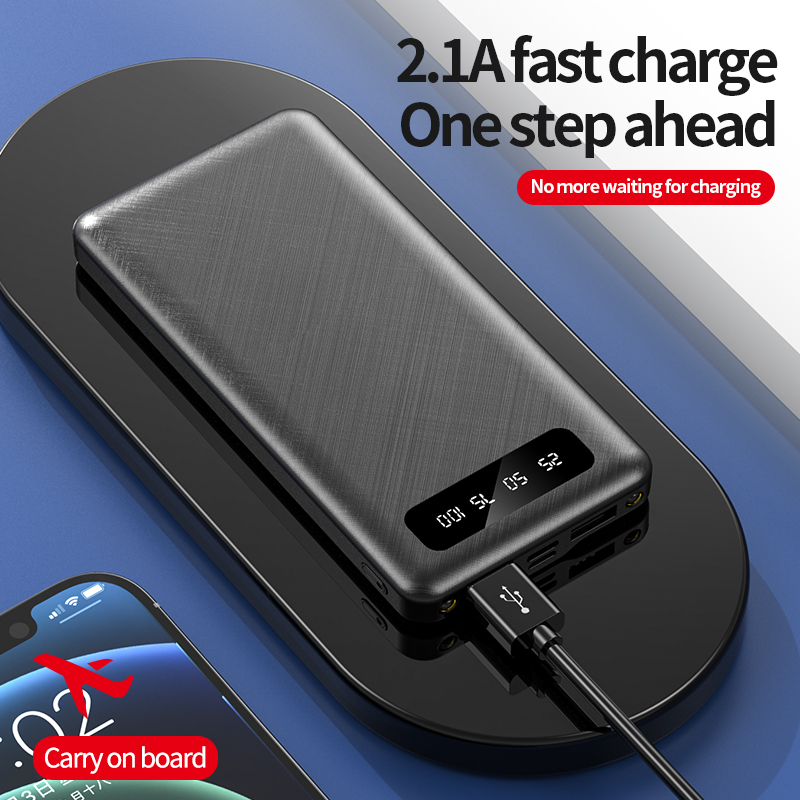 BINGO F3 powerbank 10000MAH 2.1A-USB-2 แท้ พาว์เวอร์แบงค์ 100% LCD With ...