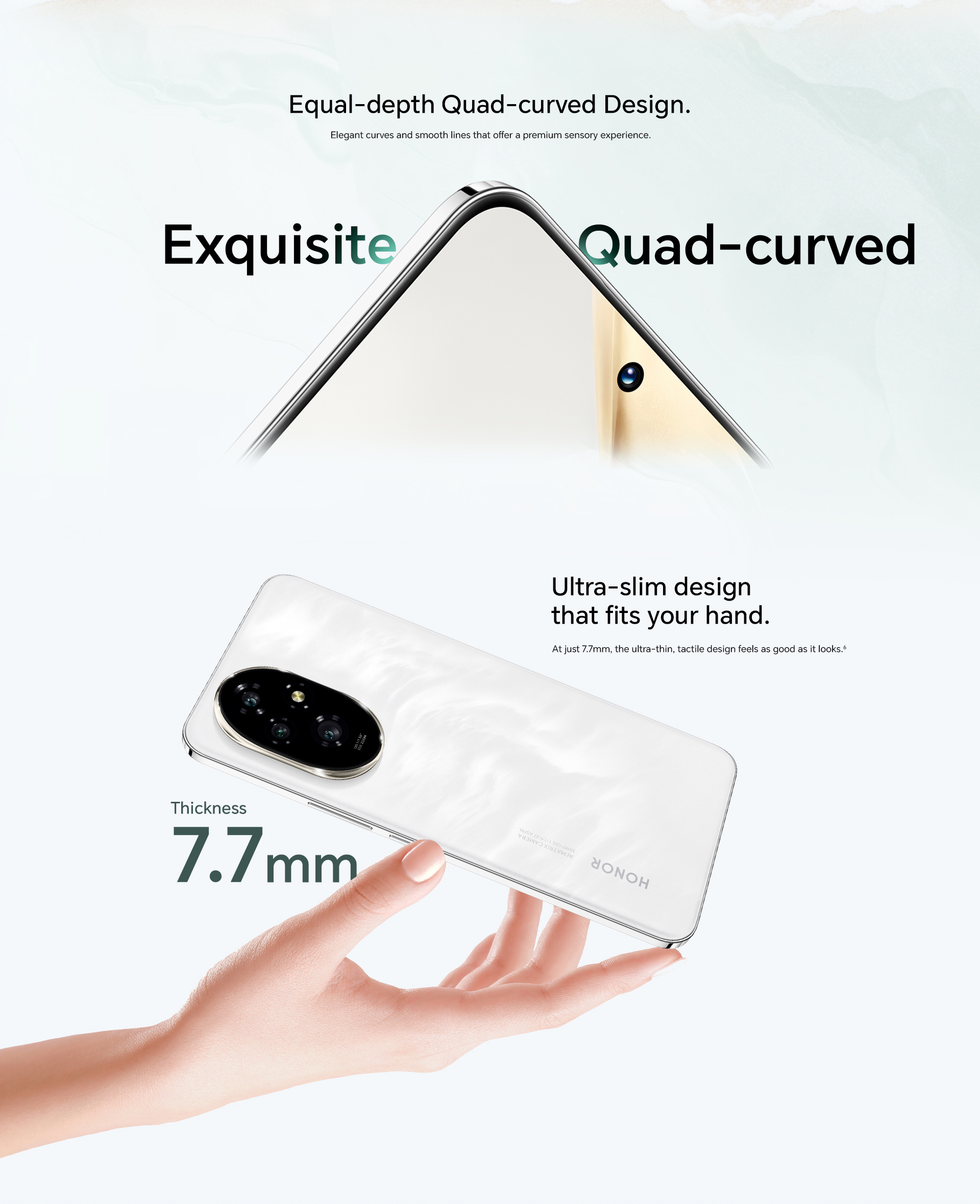 HONOR 200,HONOR 200 pro เป็นผู้นำแฟชั่นที่บางเฉียบในหมู่โทรศัพท์