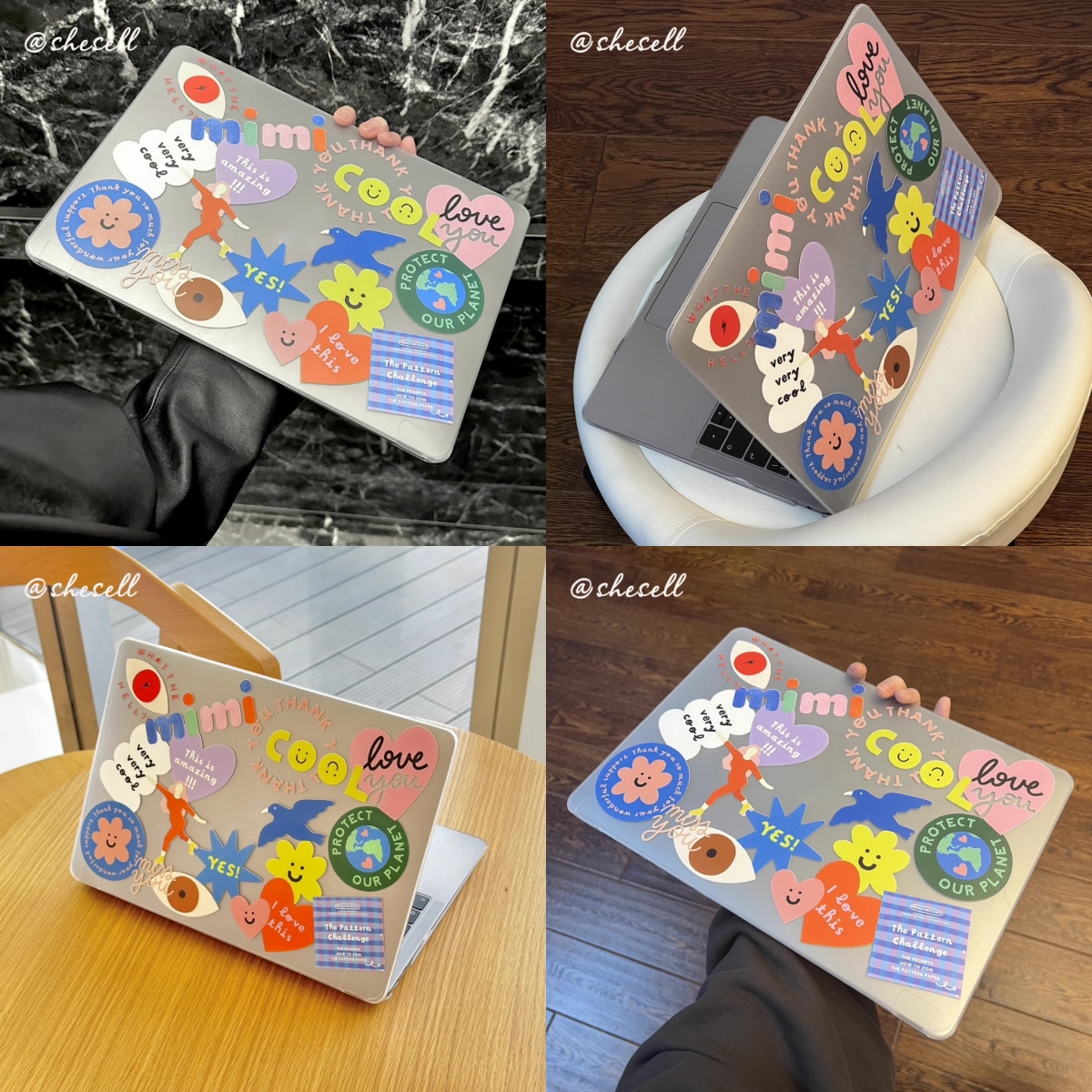 Shesell พร้อมส่ง เคส macbook Cute Collection Neo13 Air13 Pro13/14/16 M2 ...