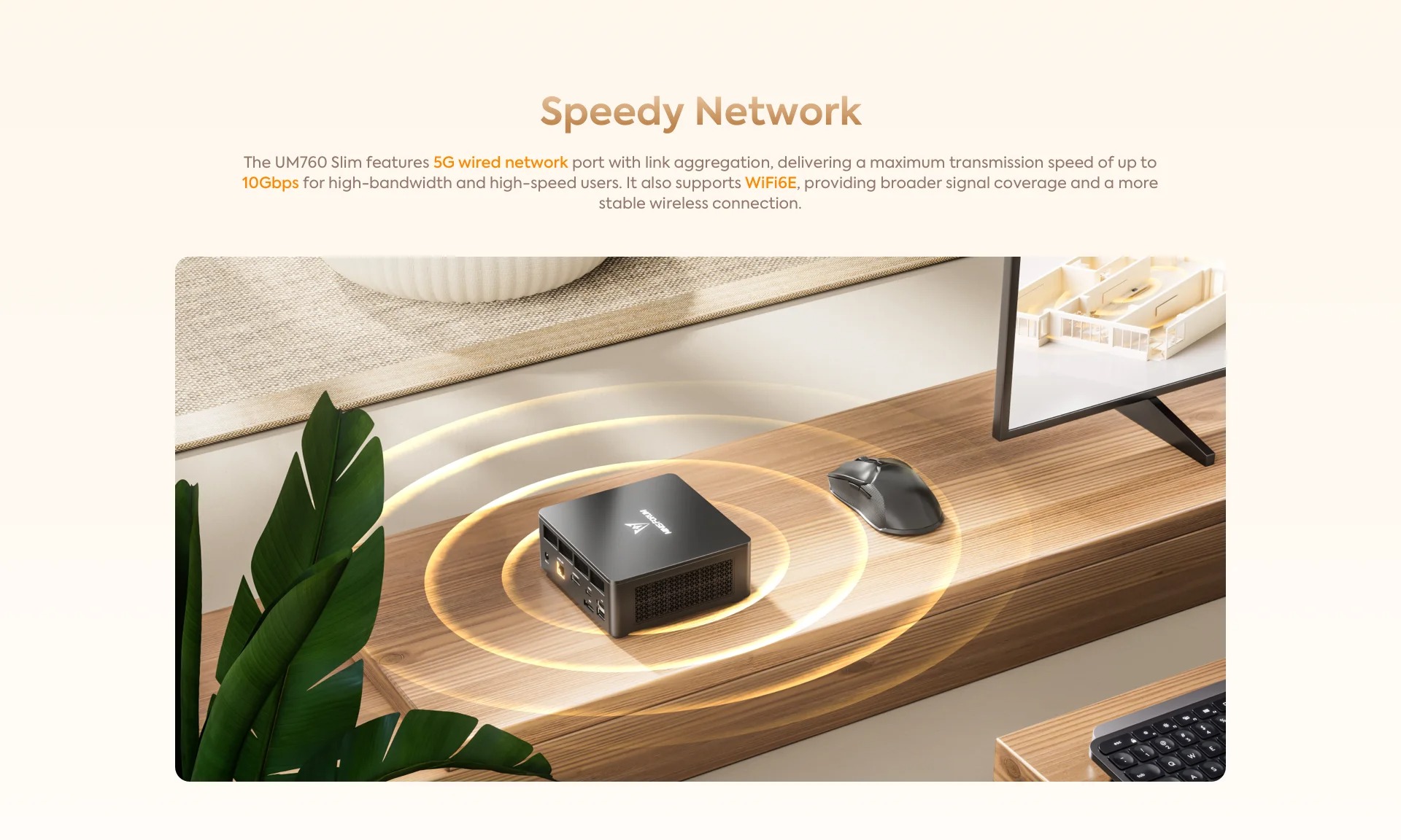 คอมพิวเตอร์แบบ mini PC Minisforum UM870 Slim AMD Ryzen 7 8745H 8C/16T ...
