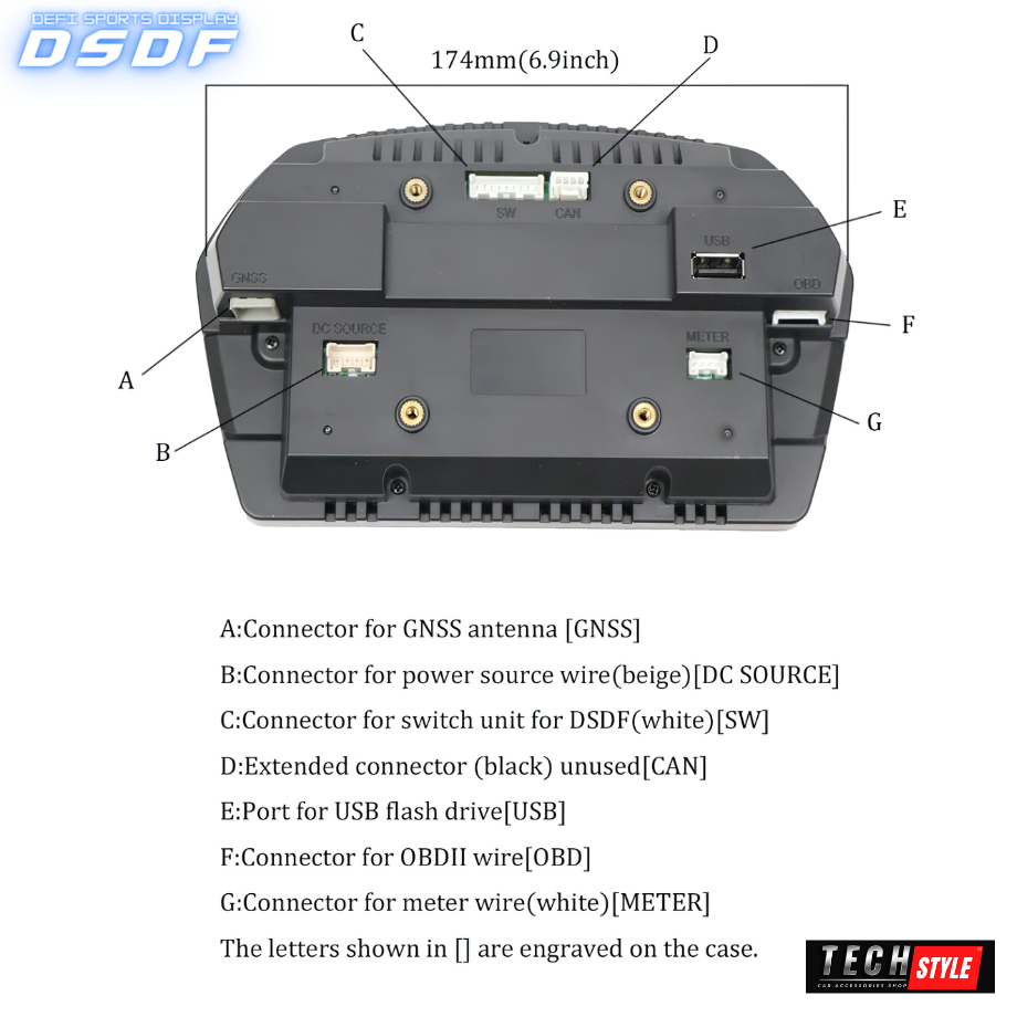 เกจวัด Defi DSDF OBD2 จอ Defi Sports Display F DSDF Defi Gauge อุปกรณ์ ...