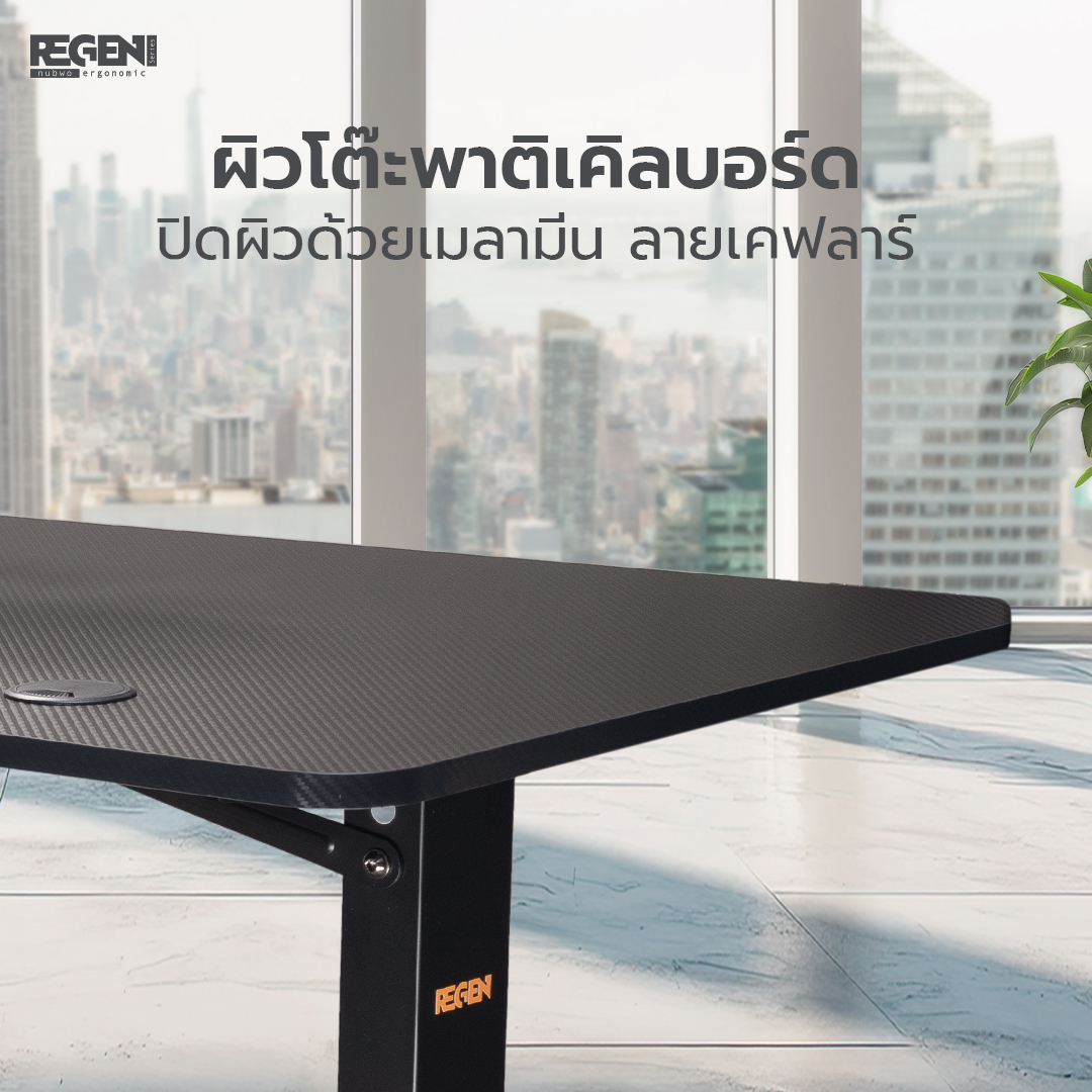 NUBWO REGEN โต๊ะปรับระดับ โต๊ะทำงาน โต๊ะคอม ขาเหล็ก รุ่น NRT01 สูง 73-118 ซม. ยาว 120 ซม.ประกันโครงสร้าง 2ปี มอเตอร์ 1ปี