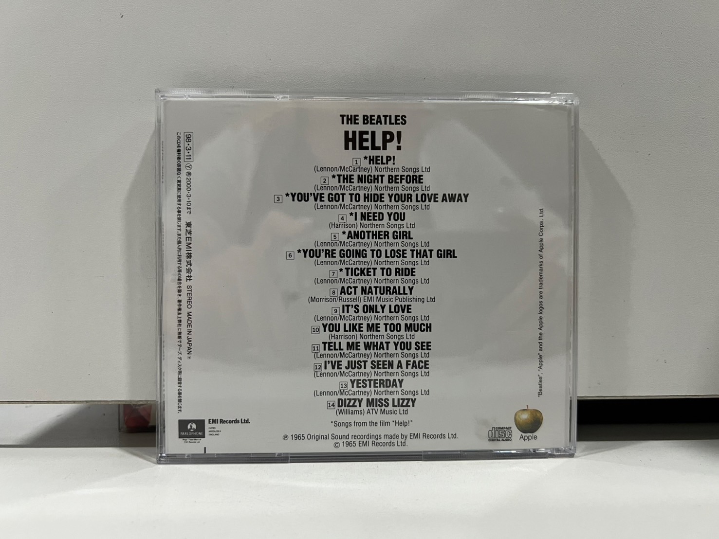 1 CD MUSIC ซีดีเพลงสากล THE BEATLES HELP! PARLOPHONE (B12G69) | Shopee ...