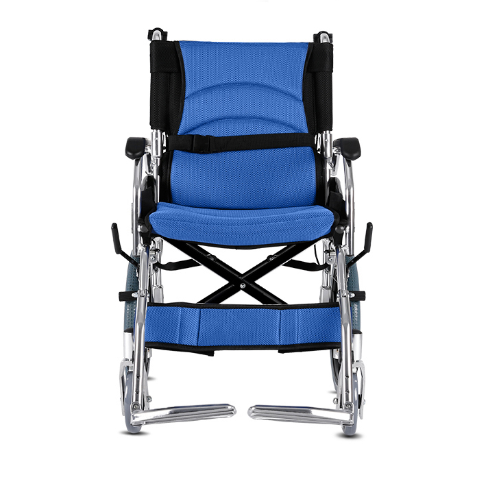 Synergy รุ่น NEO BLUE PLUS รถเข็นวีลแชร์ พับได้ น้ำหนักเบา อัลลอยไม่เป็นสนิม