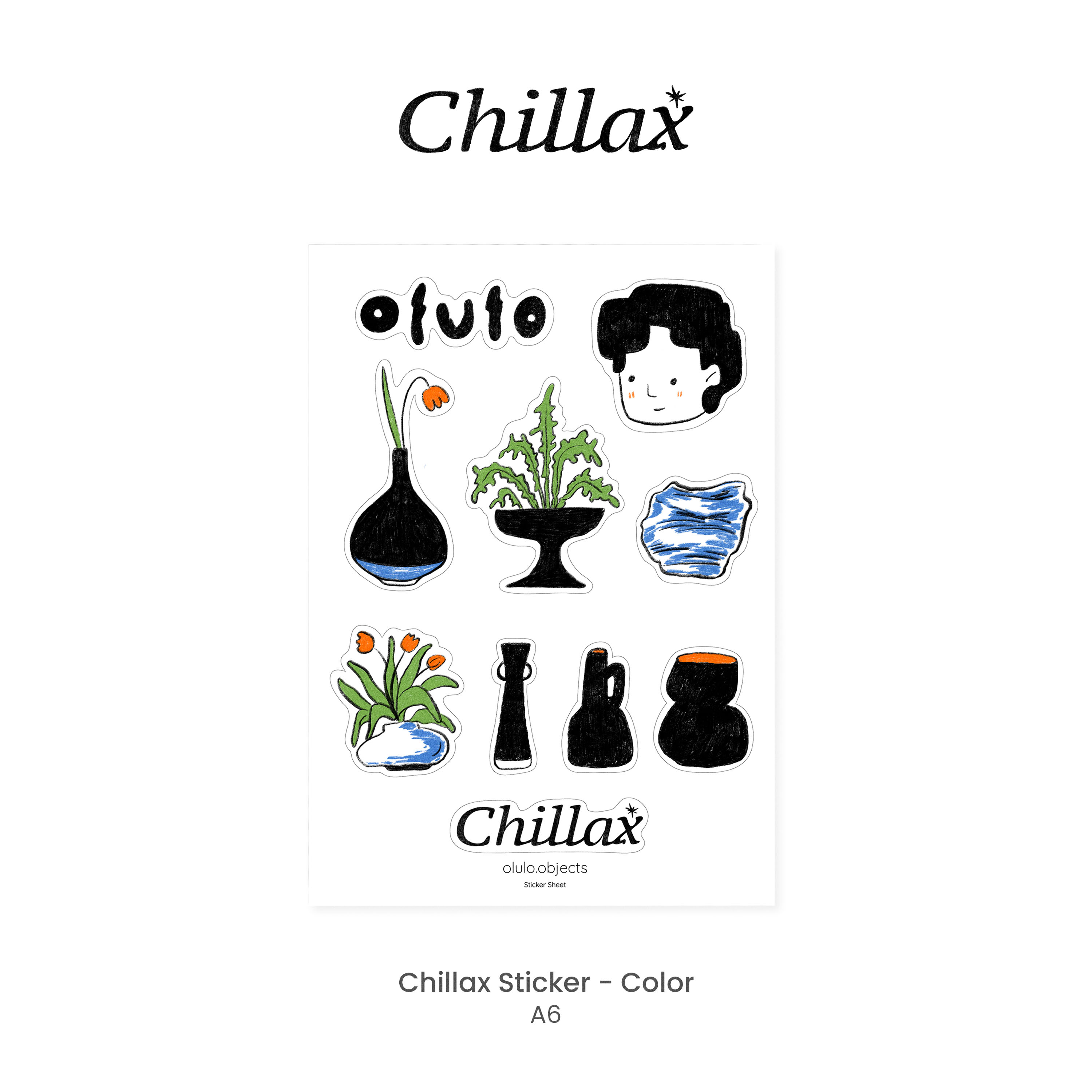 olulo Chillax - Sticker (Original Artwork by olulo.objects) | Shopee ...