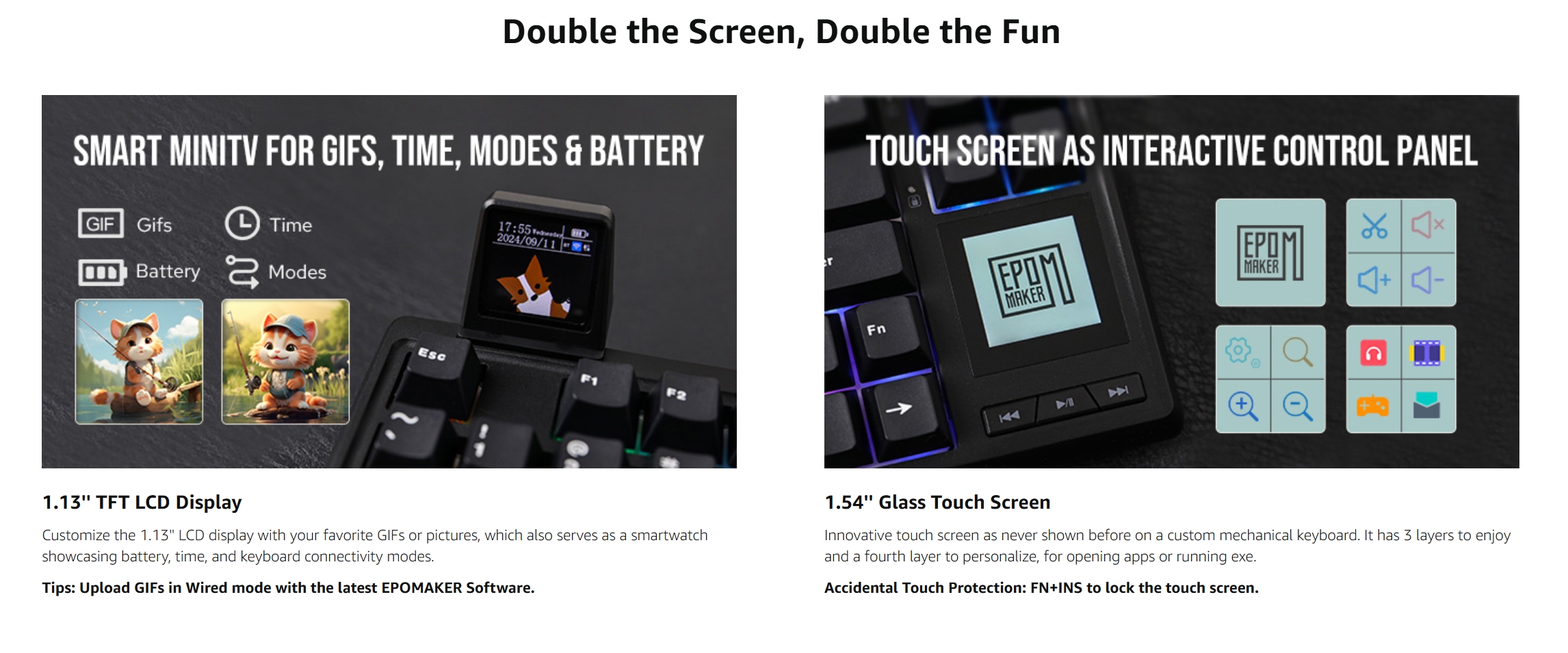 [ของแท้ 100%] EPOMAKER RT80 | Double Screens | คีย์บอร์ดเกมมิ่ง ...