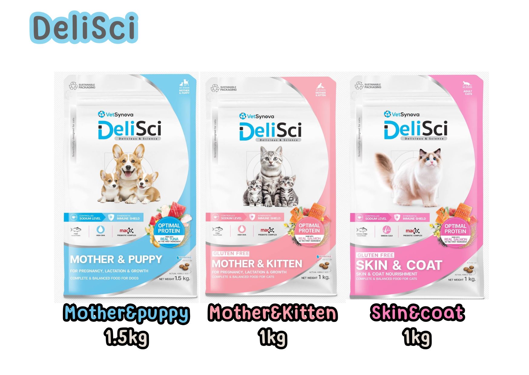 Delisci อาหารเม็ด สำหรับสุนัขและแมว 1-1.5kg | Shopee Thailand