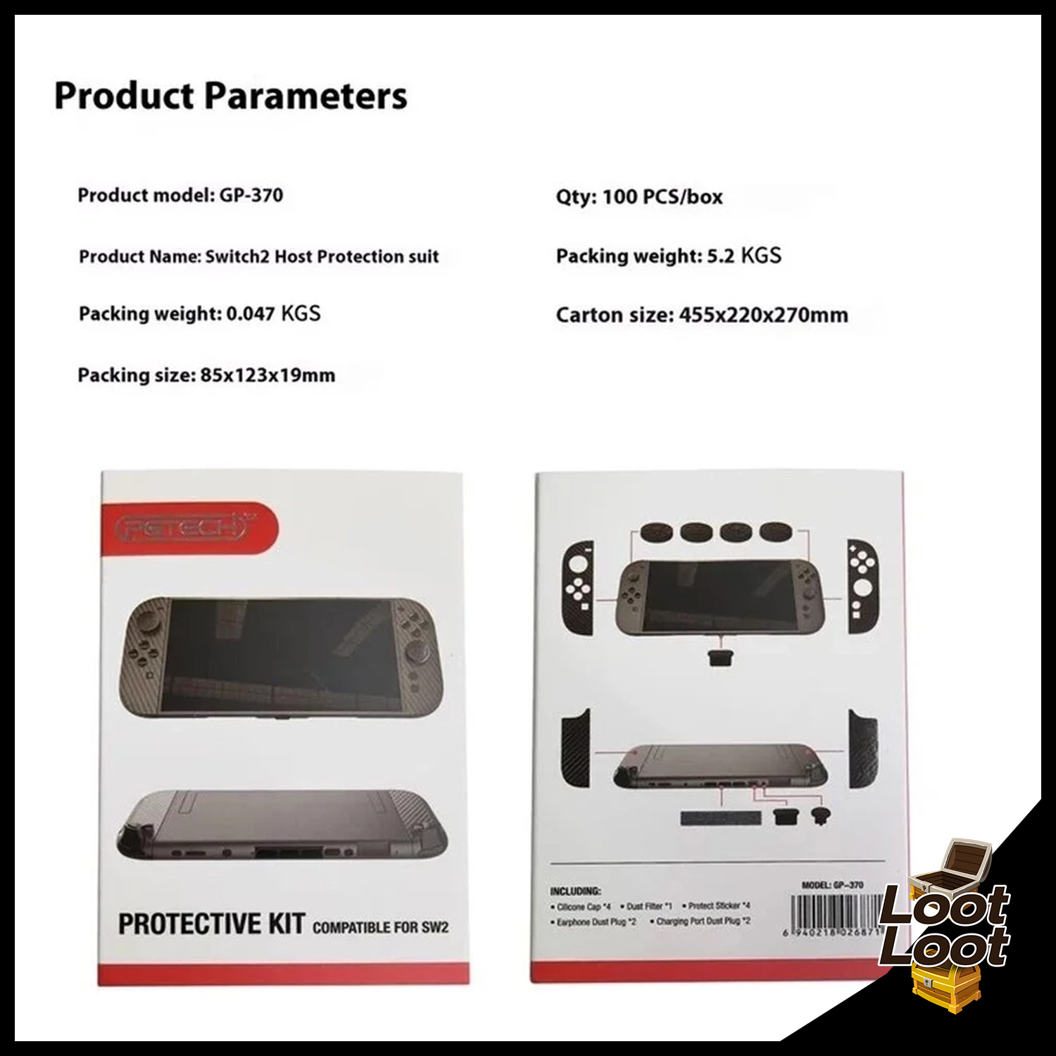 PGTECH ชุดยางกันฝุ่น For Nintendo Switch 2 (รุ่นปี 2025) GP-370 ...
