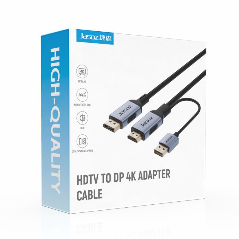 Seamwi HDMI to DP Cable 4K สายเชื่อมต่อหน้าจอ DP สายเคเบิ้ล แปลง HDMI ...