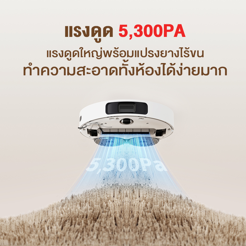 DREAME Bot L10 Ultra Robot Vacuum and Mop Cleaner หุ่นยนต์ดูดฝุ่น ถูพื้น ซักผ้าถู อบผ้าแห้ง เติมน้ำอัตโนมัติ ม็อบหมุนคู่