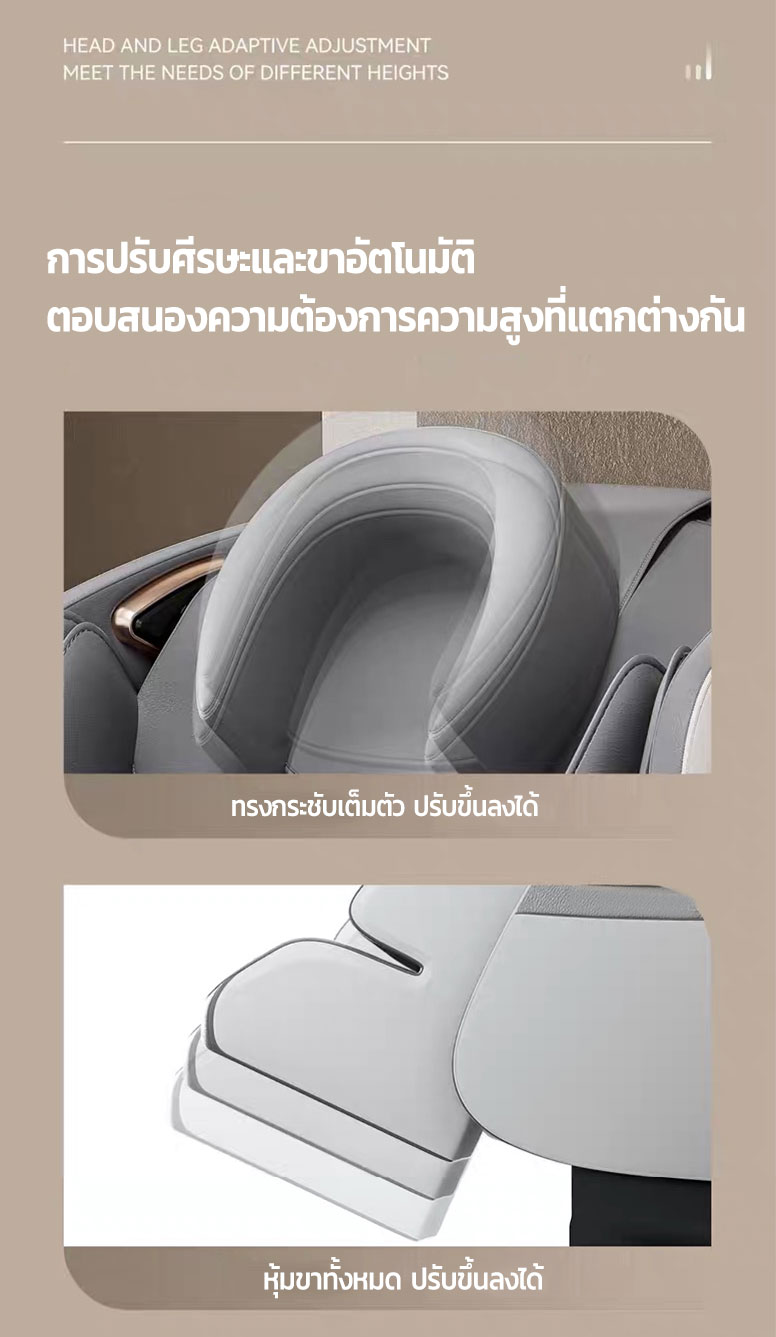 AILIST เก้าอี้นวดไฟฟ้า osam เก้าอี้นวดมัลติฟังก์ชั่นรีโมตภาษาไทย สีดำ สีขาว ระบบสแกนร่างกาย ปรับตำแหน่งการนวด โปรแกรมอัตโนมัติ ผ่อนคลายกล้ามเนื้อ ห้องโดยสารหรูหราขนาดเล็ก นวดตัวเต็มรูปแบบ เครื่องนวด+โทรศัพท์มือถือ