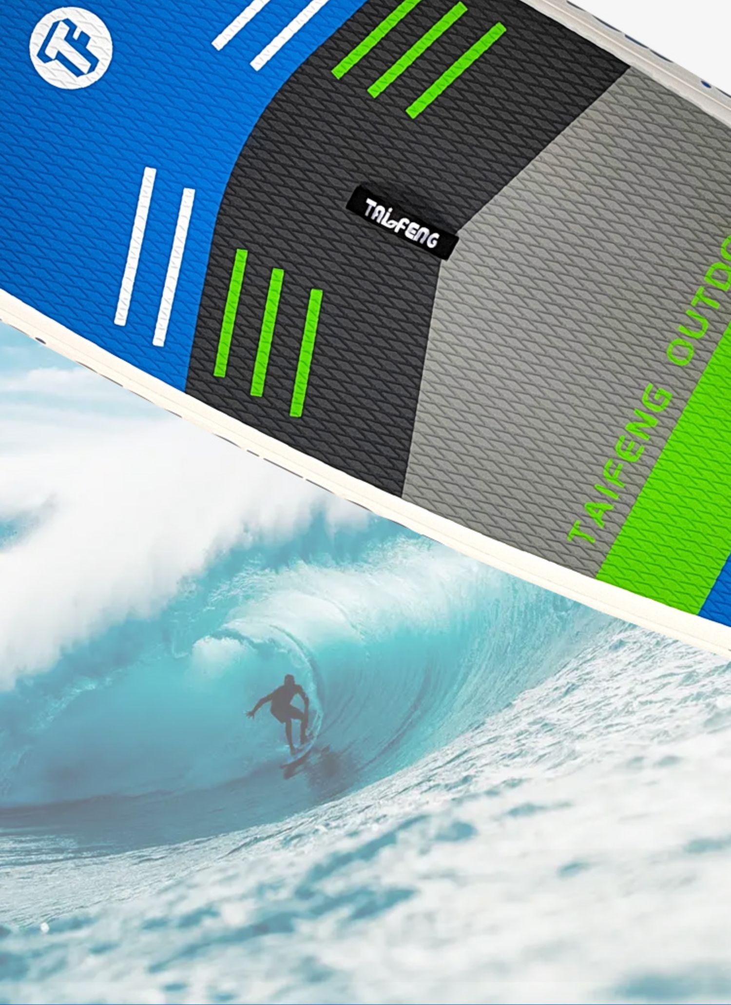 กระดานโต้คลื่น surfboard บอร์ดยืนพายแบบสูบลม Non-Slip sup board paddle ...