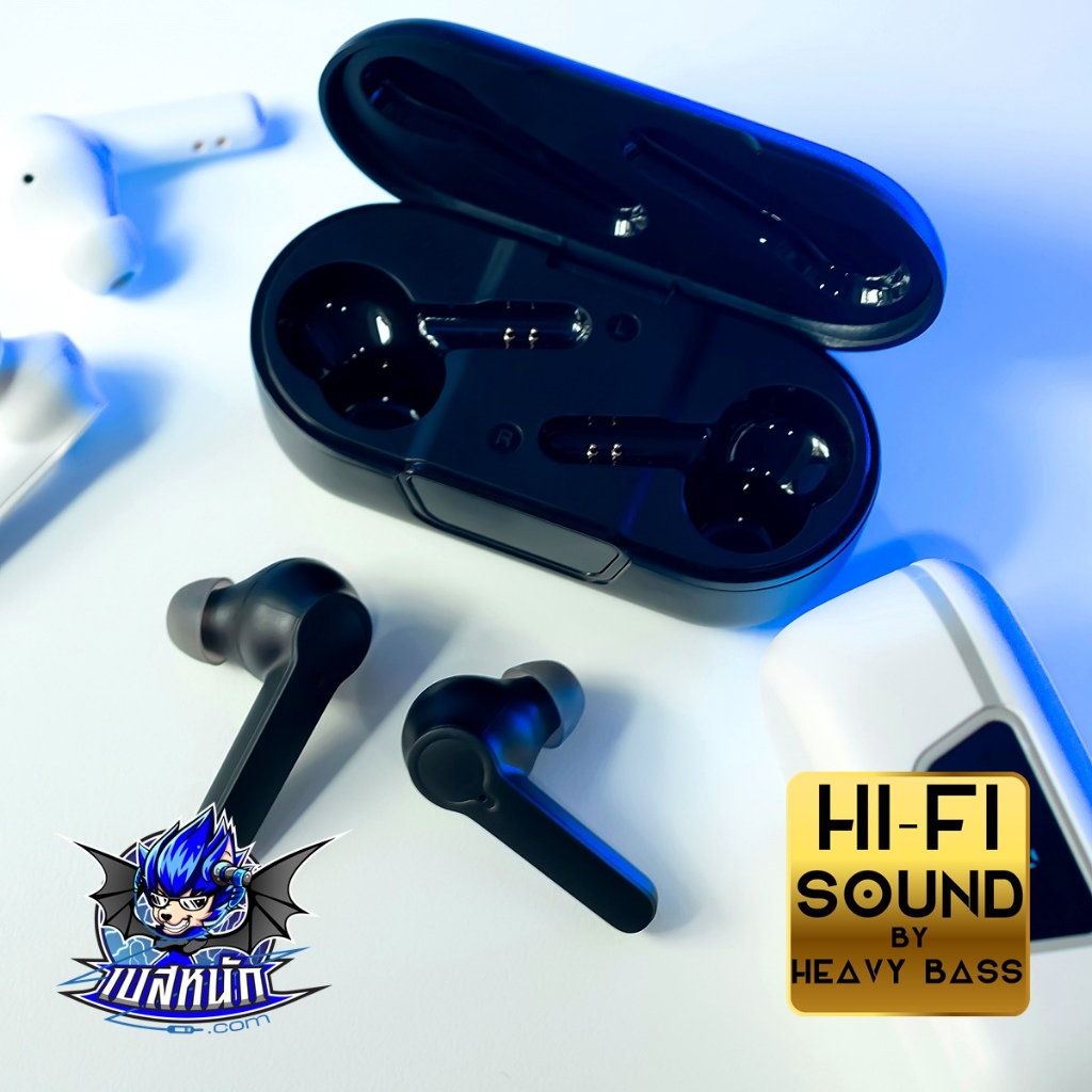 HB TWS ANC/ENC IN-EAR ตัดเสียงรบกวน ไมค์4ตัว รองรับ Wireless charger ...