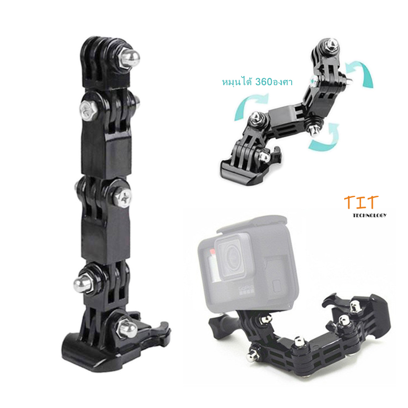 GoPro Motion Camera Universal Adjustable Hero Long Short Arm Belt Three ...