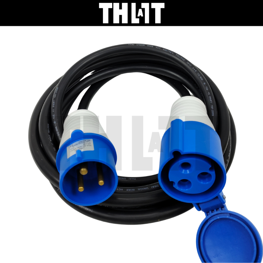 ปลั๊กพวงที่ชาร์จรถยนต์ไฟฟ้า รถยนต์ไฟฟ้า EV ปลั้กแปลง Power plug 16-32A ...