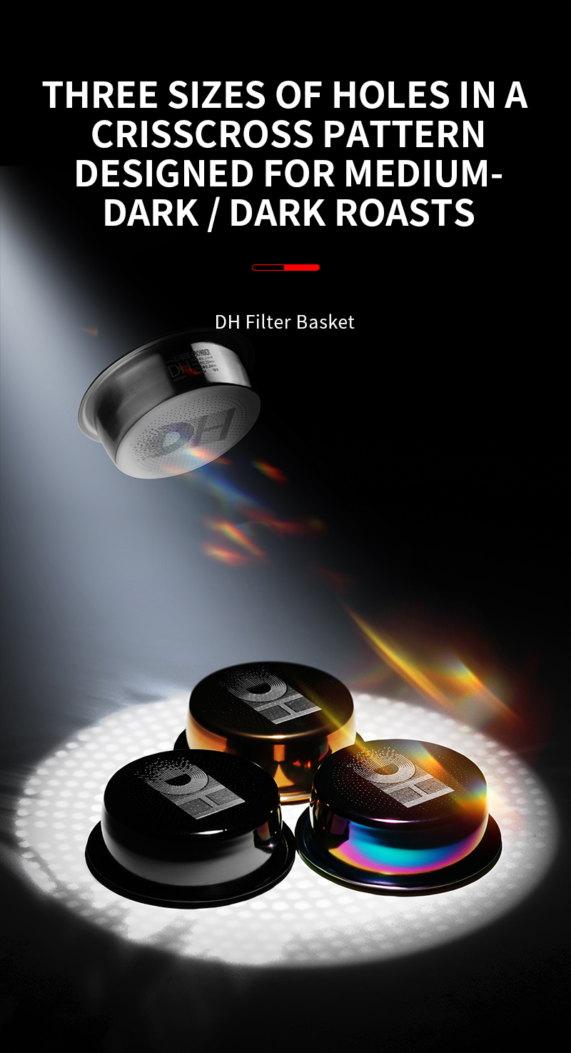 MHW-3BOMBER DH Filter Basket ตะกร้ากรองผงกาแฟ สำหรับก้านชง ขนาด 58 mm ...