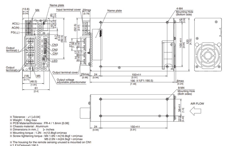 สวิทชิ่ง Power supply Cosel PBA600F-24 Made in Japan รุ่น 20V 30A 630W ...