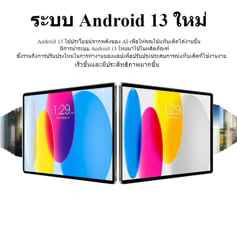 [ซื้อ 1 แถม 6] 2026 V62แท็บเล็ตพีซี 12.0 นิ้ว 15000mAh แบตเตอรี่ 4G ...