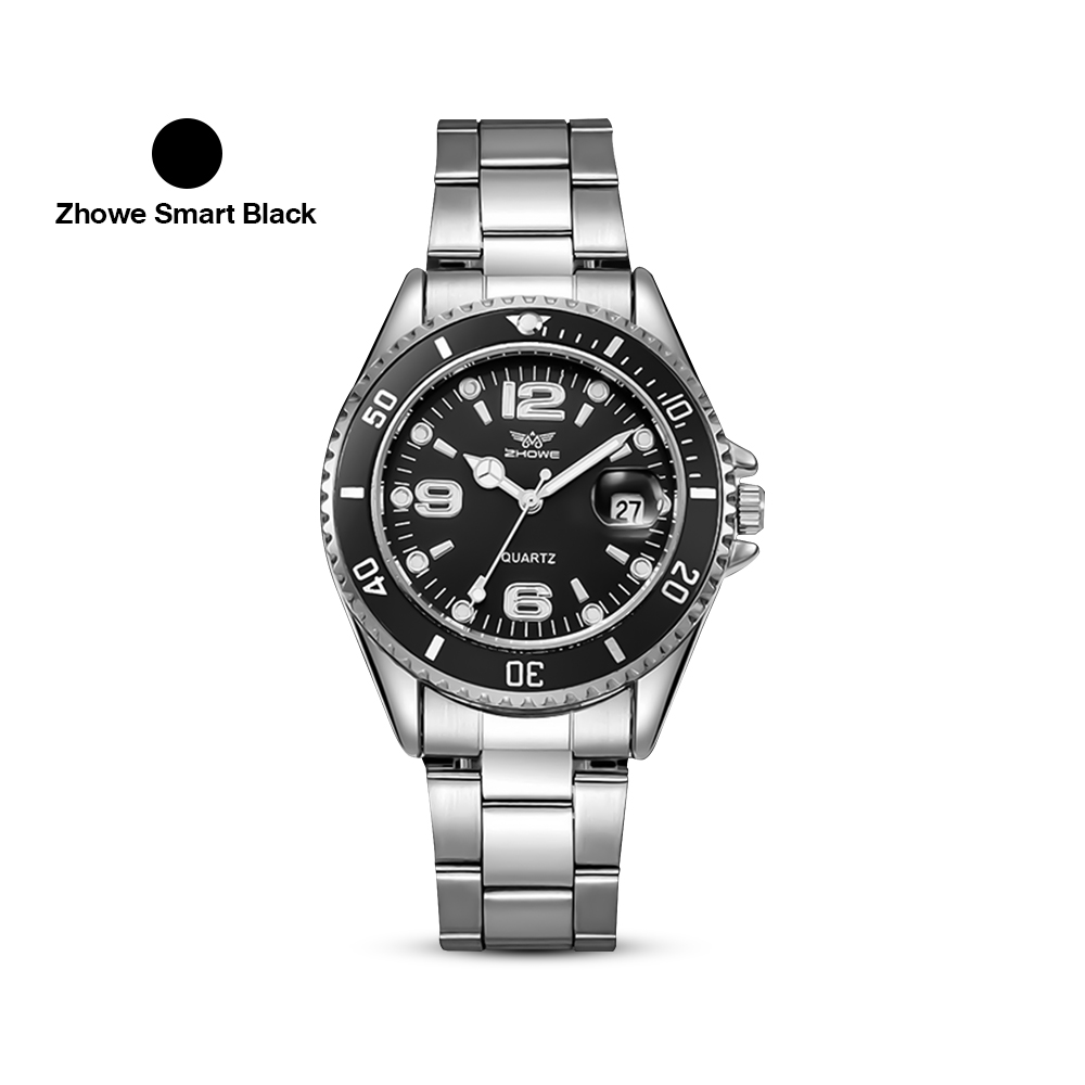 [2 เรือน] Zhowe Series 3 นาฬิกาข้อมือ รุ่น G4203 สีเขียวเข้ม + สีดำ สาย ...
