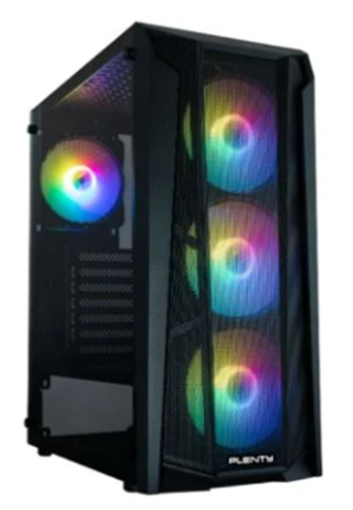 เคสคอมพิวเตอร์ Plenty Computer Case CR19 FIX Rainbow Black / White มี ...