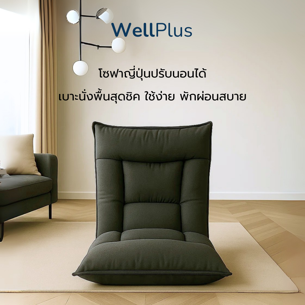 WellPlus โซฟาญี่ปุ่นปรับนอนได้ 6 ระดับ รุ่น Asa เบาะนั่งพื้นสุดชิค ใช้ ...
