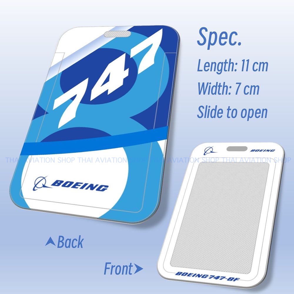 กรอบใส่การ์ด ป้ายชื่อพนักงานการบิน[สินค้าแท้] สไตล์คนรักโบอิ้ง Boeing ...