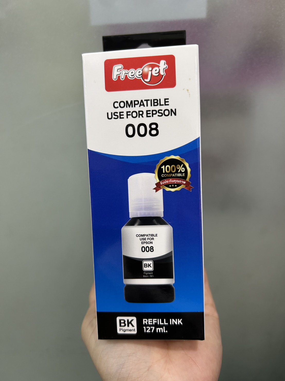 Freejet หมึกเติม Inkjet Printer Epson 008 Pigment สำหรับ Epson สีสด ...