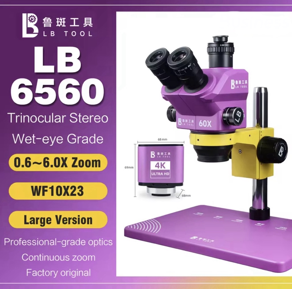 LB-6560 กล้องจุลทรรศน์ Stereo 4K Microscope ซูมได้ 7 ระดับ | Shopee ...