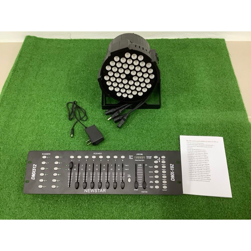 ชุดไฟพาร์led ไฟledหน้าเวทีรุ่นk001 หลอด3in1 มาพร้อมบอร์ดคอนโทรลDMX512 ...