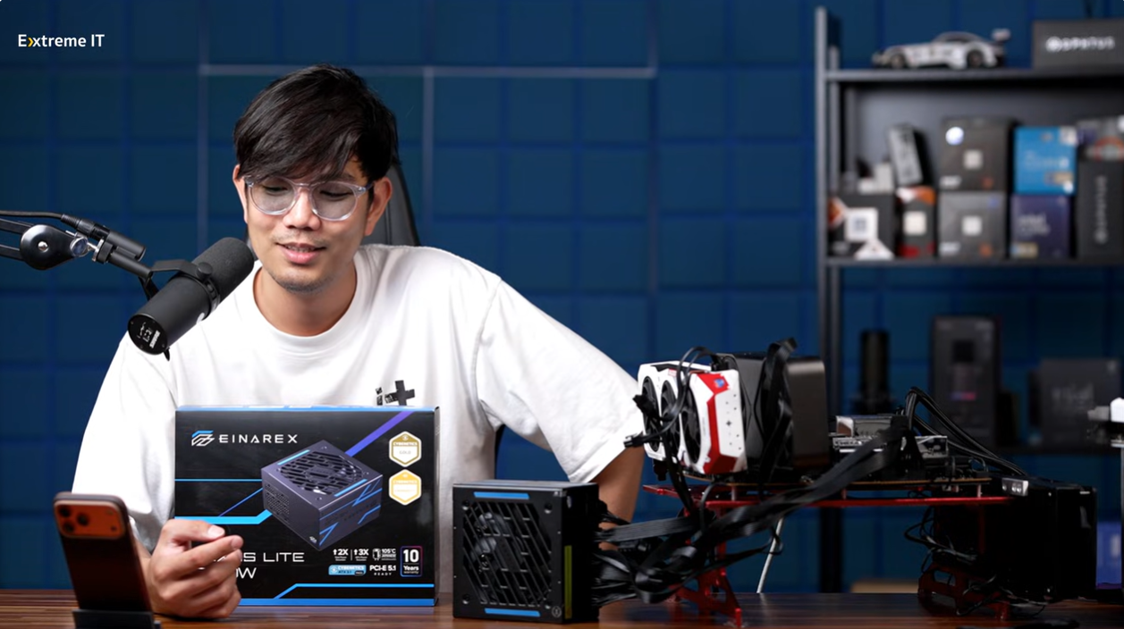 อุปกรณ์จ่ายไฟ Einarex Nexus Lite Full Modular Cybenetics Gold PCIE 5 ...