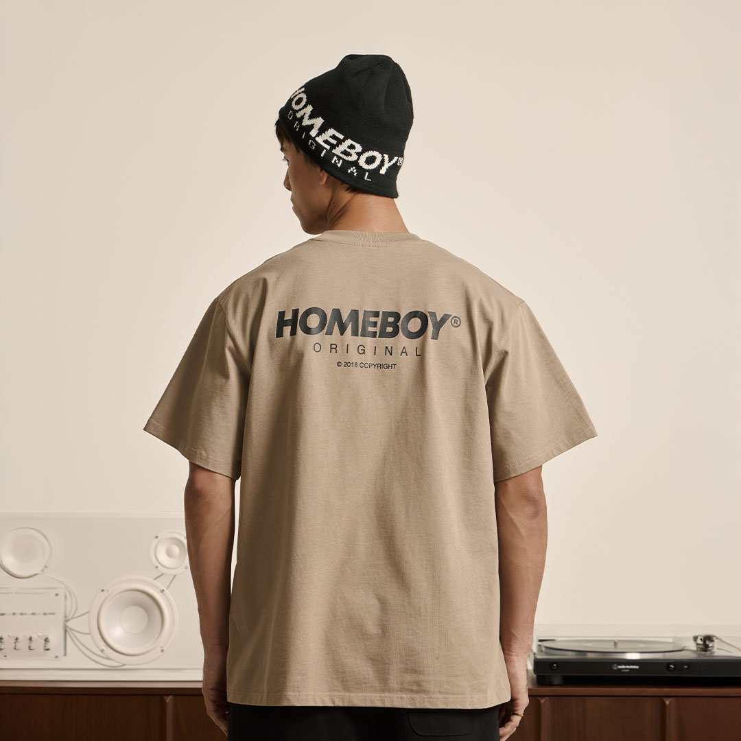 HOMEBOY เสื้อOVERSIZE HB.BASIC.LOGO v.2 คอตตอน100% ใส่ได้ทุกวัน ...