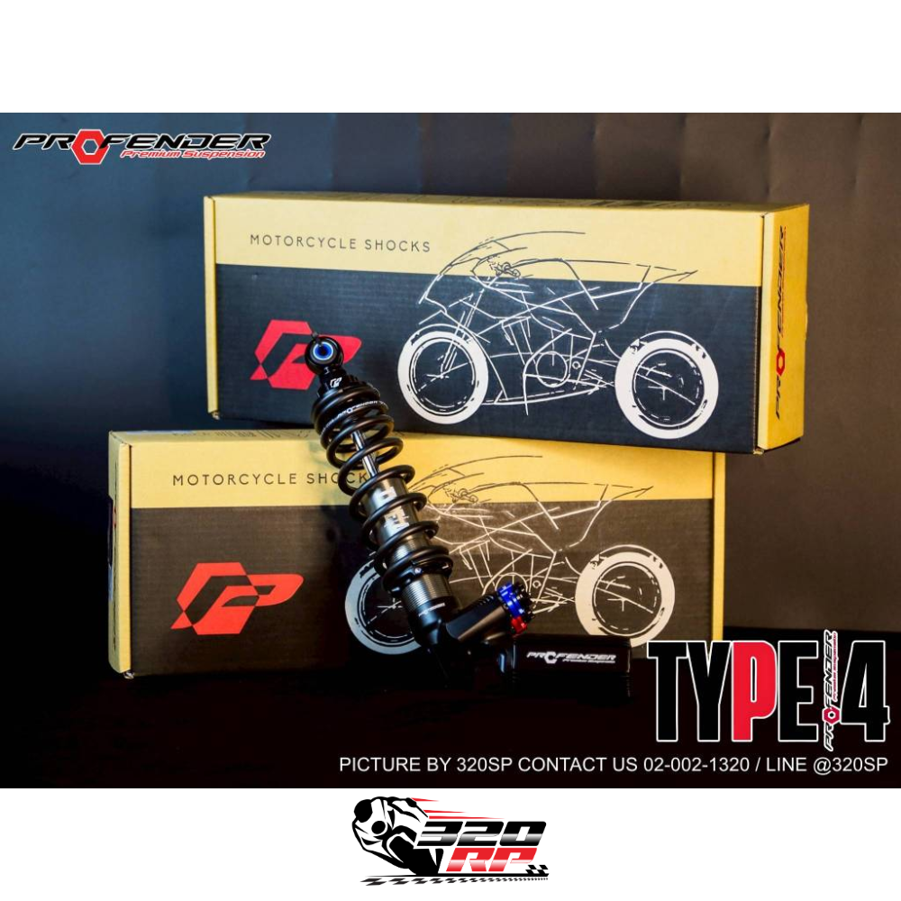 ส่งด่วน!! รับประกัน 2 ปี โช๊คหลัง PROFENDER TYPE 4 สำหรับ HONDA GIORNO ...