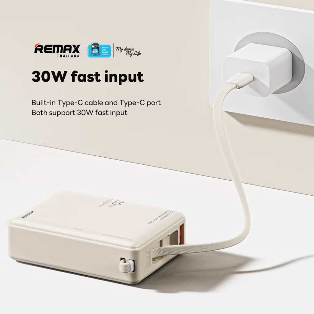 [ CCC ] Remax Power Bank รุ่น RPP-86 แบตสำรอง ความจุ 10000mAh สายชาร์จ ...