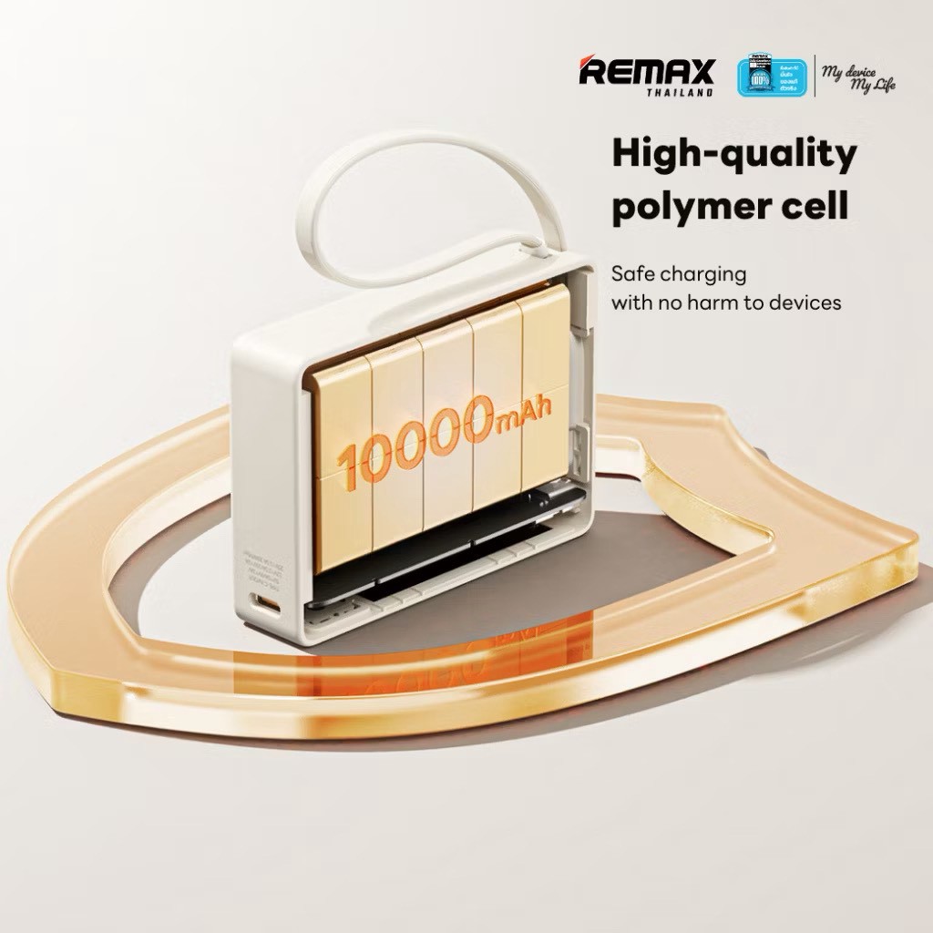 [ CCC ] Remax Power Bank รุ่น RPP-86 แบตสำรอง ความจุ 10000mAh สายชาร์จ ...