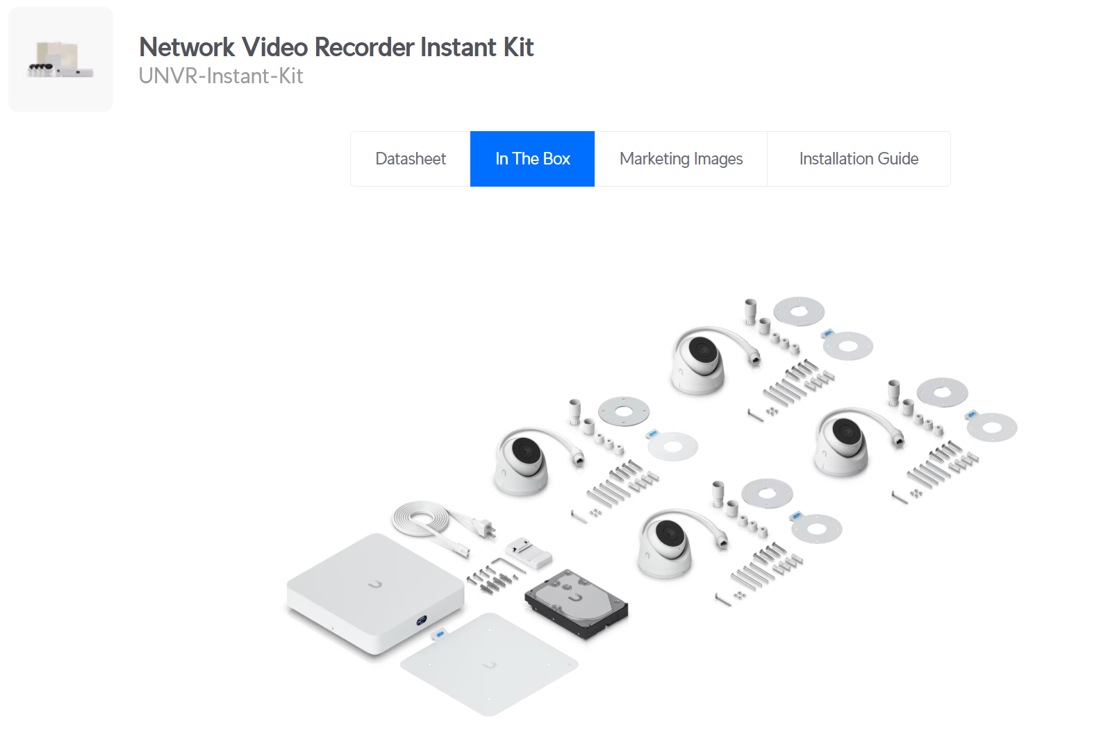 UniFi Network Video Recorder Instant Kit UNVR-Instant-Kit สินค้าขายเป็น ...
