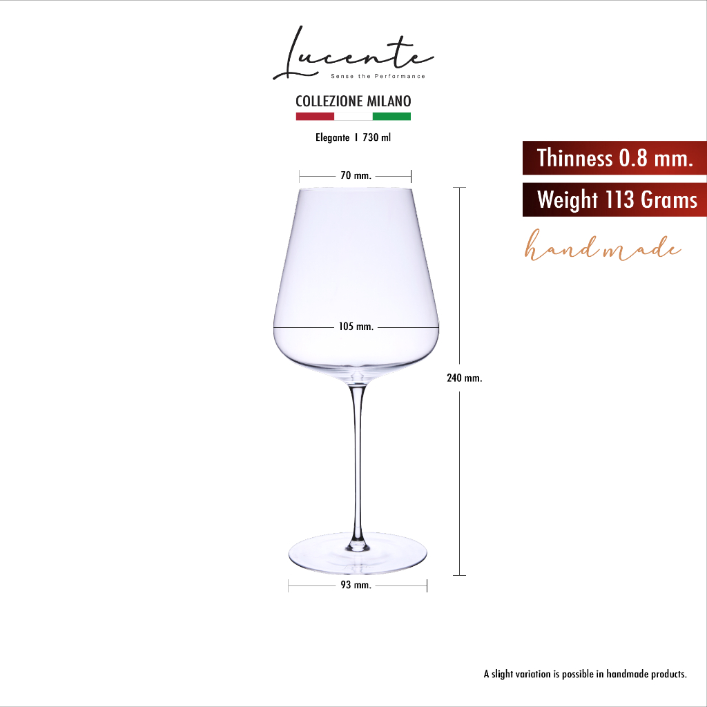 Lucente Full Collection Luxury Crystal Glass แก้วไวน์คริสตัล Handmade ...