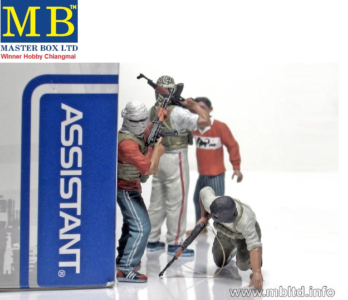 Master Box MB3576 Iraq kit 2 Iraqian insurgents 1/35 โมเดลทหาร Military ...