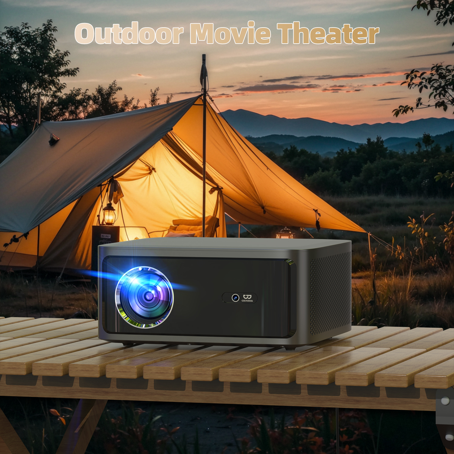 GOOJODOQ Netflix Authorized Genuine Projector 1080P FHD Realistic Image ...