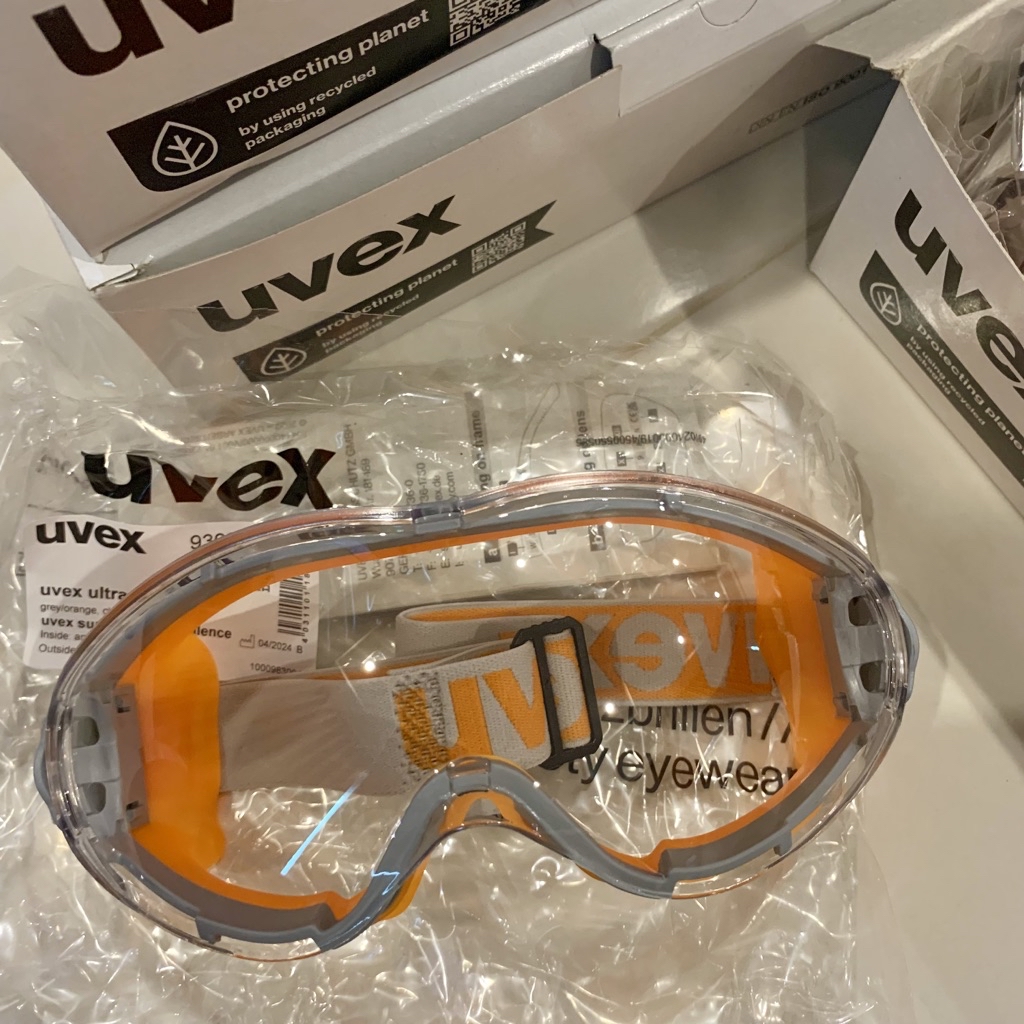 UVEX 9302245 แว่นครอบตานิรภัย สีส้มเทา เลนส์ใส รุ่น Ulatrasonic ...